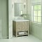 James Martin Vanities 30'' Single Vanity, Whitewashed Oak w/ 3 CM Arctic Fall Solid Surface Top 330-V30-WWO-3AF - alternate 5